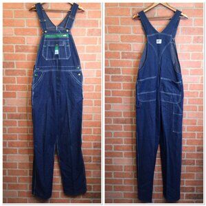 Vintage Liberty Bib Overalls Made USA 36x34 Denim Workwear Carpenter Dungarees